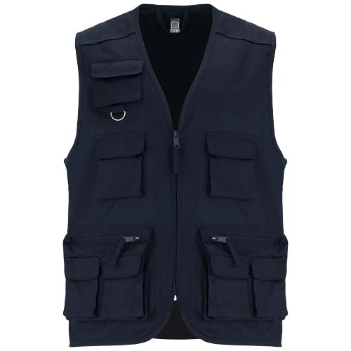 Gilet de travail promotionnel multipoches Venera Roly Bleu marine